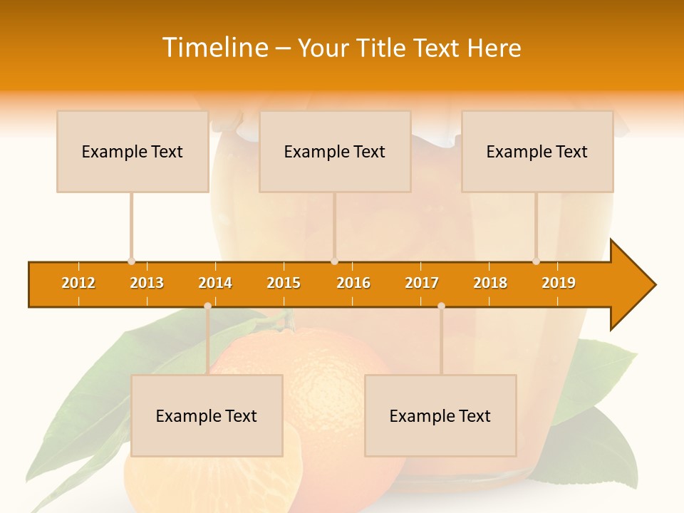 Close Up Breakfast Mandarin PowerPoint Template