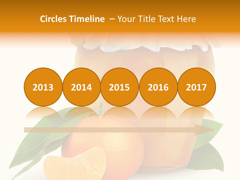 Close Up Breakfast Mandarin PowerPoint Template