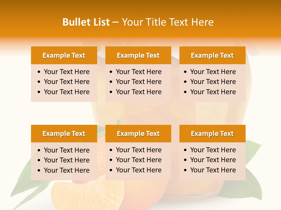 Close Up Breakfast Mandarin PowerPoint Template