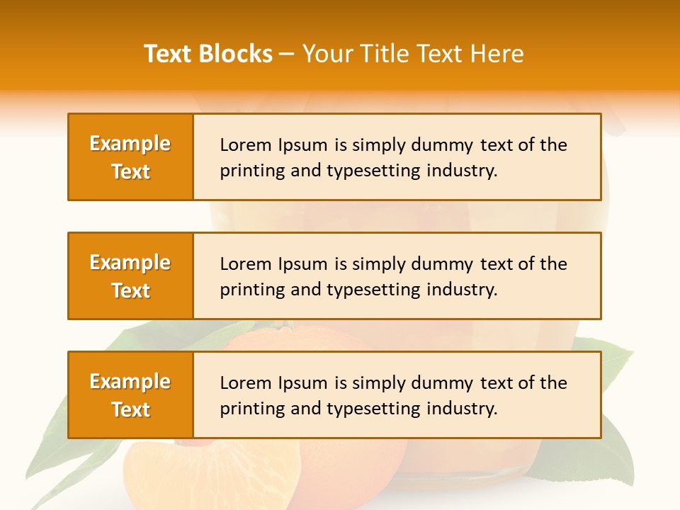 Close Up Breakfast Mandarin PowerPoint Template