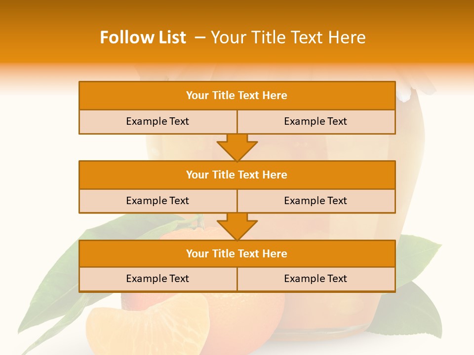 Close Up Breakfast Mandarin PowerPoint Template