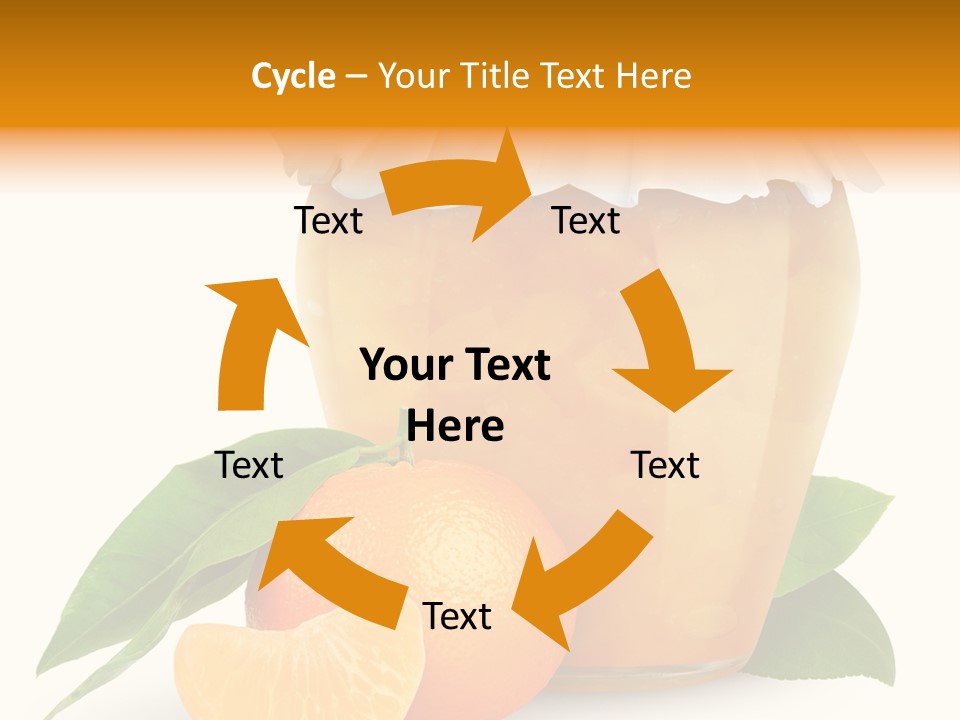 Close Up Breakfast Mandarin PowerPoint Template