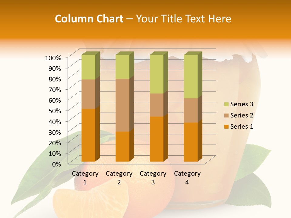 Close Up Breakfast Mandarin PowerPoint Template