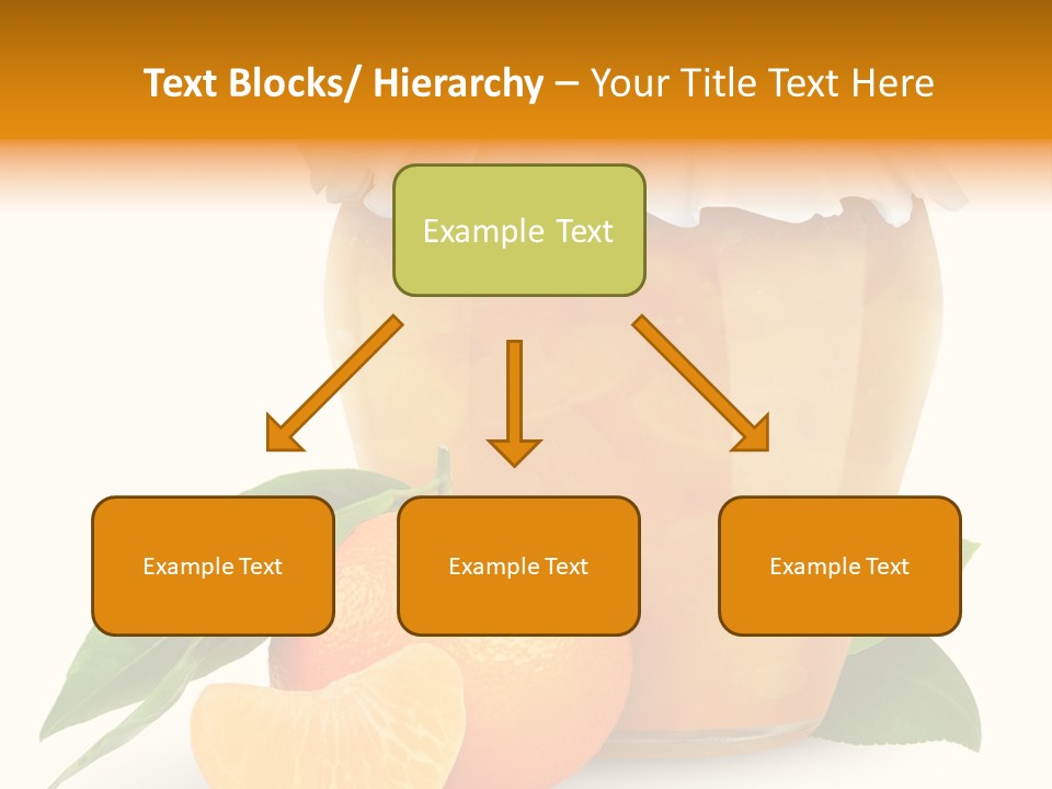 Close Up Breakfast Mandarin PowerPoint Template