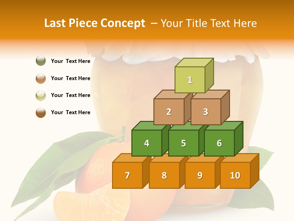 Close Up Breakfast Mandarin PowerPoint Template