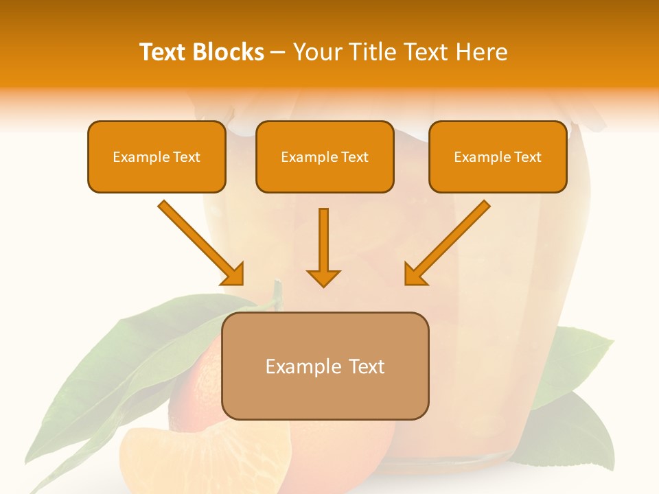 Close Up Breakfast Mandarin PowerPoint Template