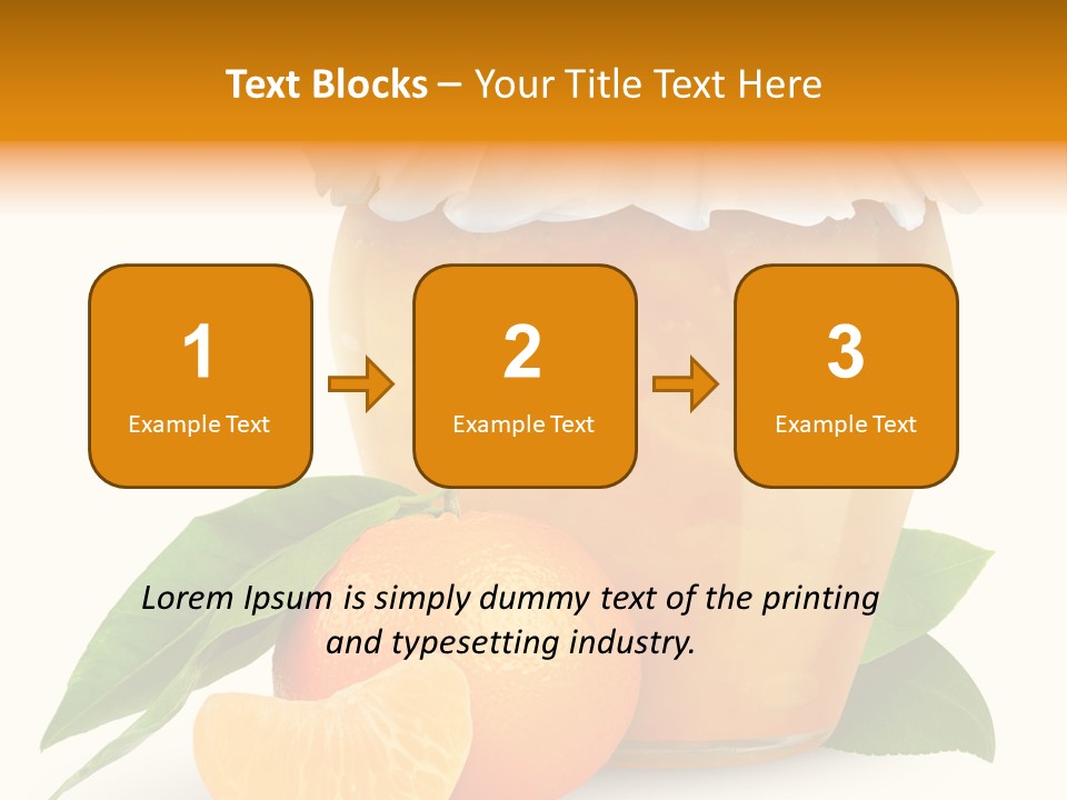 Close Up Breakfast Mandarin PowerPoint Template