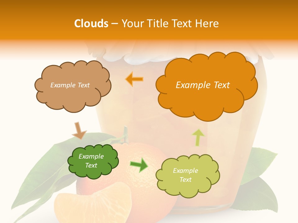 Close Up Breakfast Mandarin PowerPoint Template