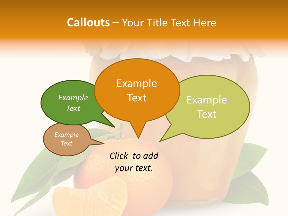 Close Up Breakfast Mandarin PowerPoint Template