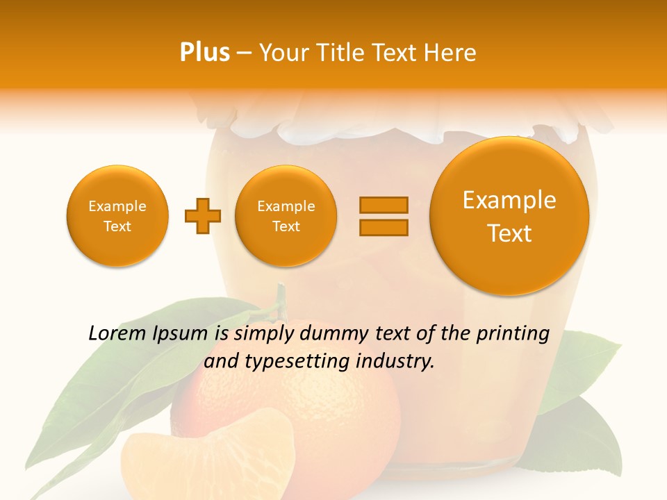 Close Up Breakfast Mandarin PowerPoint Template