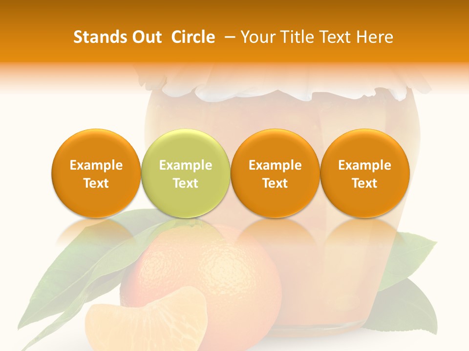 Close Up Breakfast Mandarin PowerPoint Template