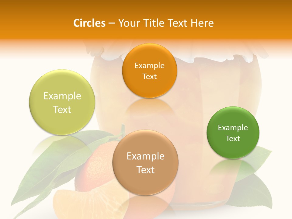 Close Up Breakfast Mandarin PowerPoint Template