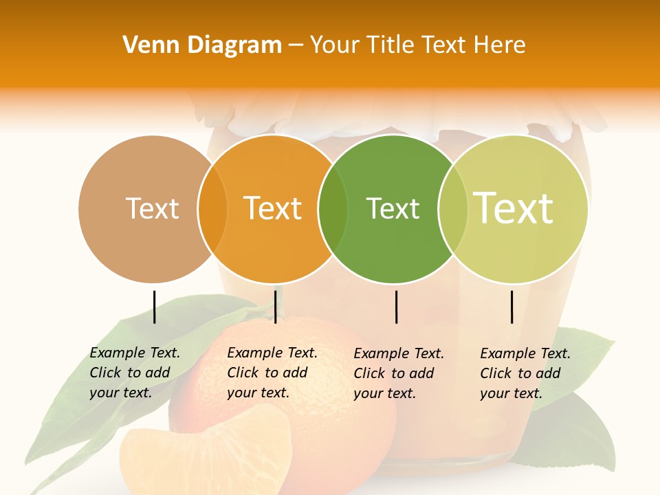 Close Up Breakfast Mandarin PowerPoint Template