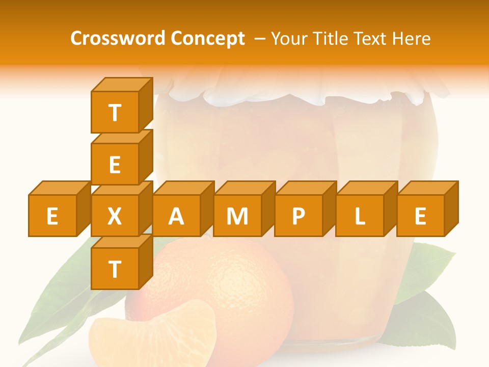 Close Up Breakfast Mandarin PowerPoint Template