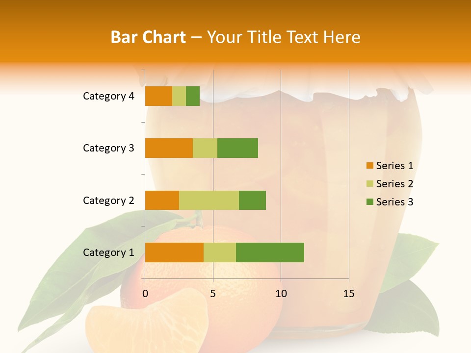 Close Up Breakfast Mandarin PowerPoint Template