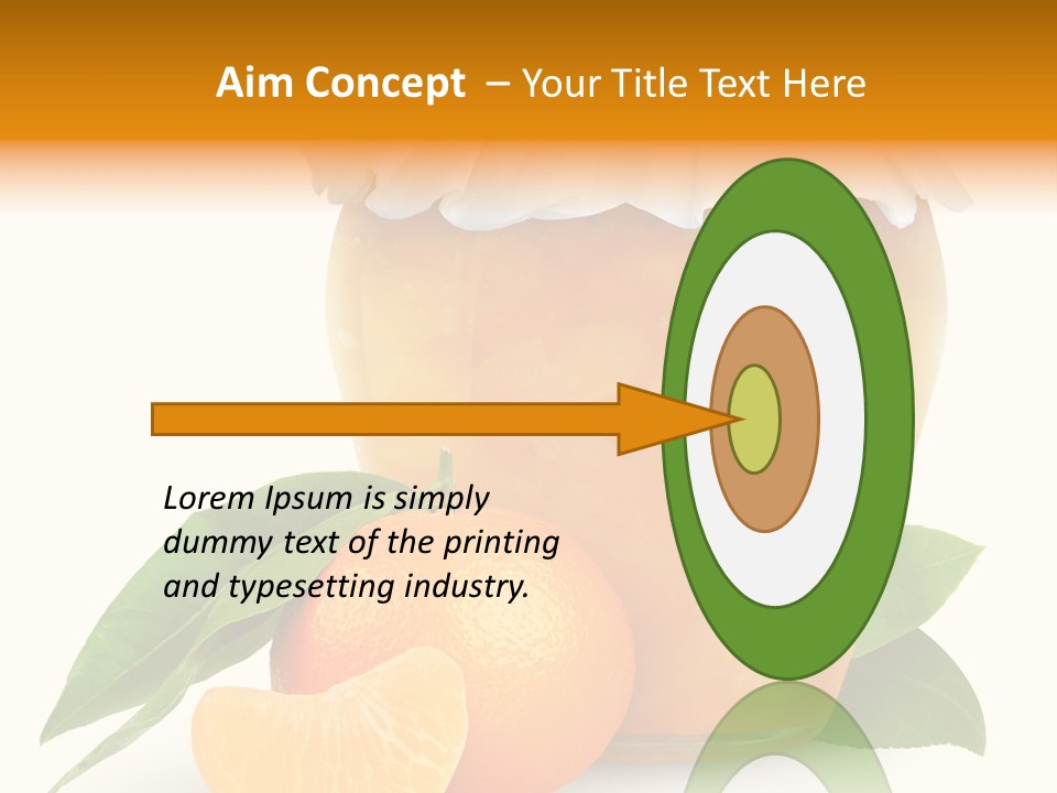 Close Up Breakfast Mandarin PowerPoint Template