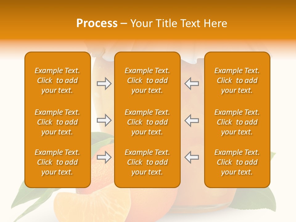 Close Up Breakfast Mandarin PowerPoint Template