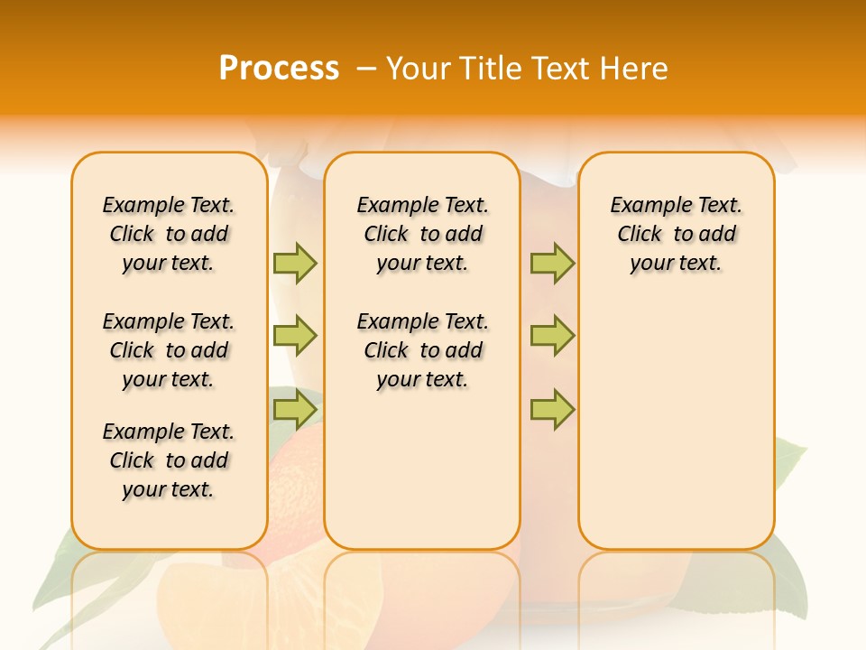 Close Up Breakfast Mandarin PowerPoint Template