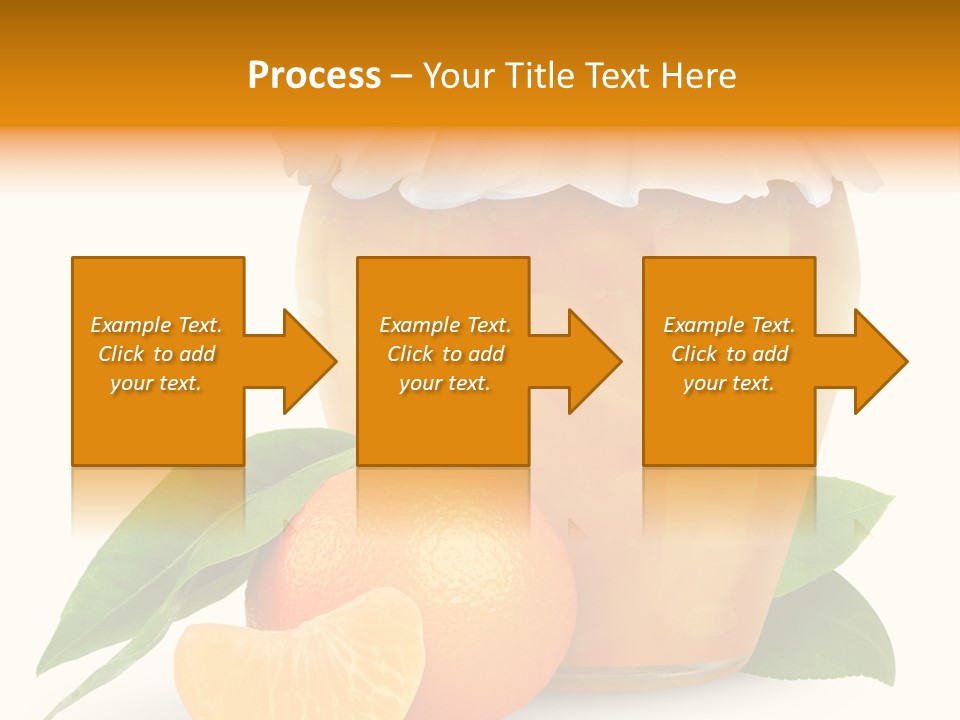 Close Up Breakfast Mandarin PowerPoint Template