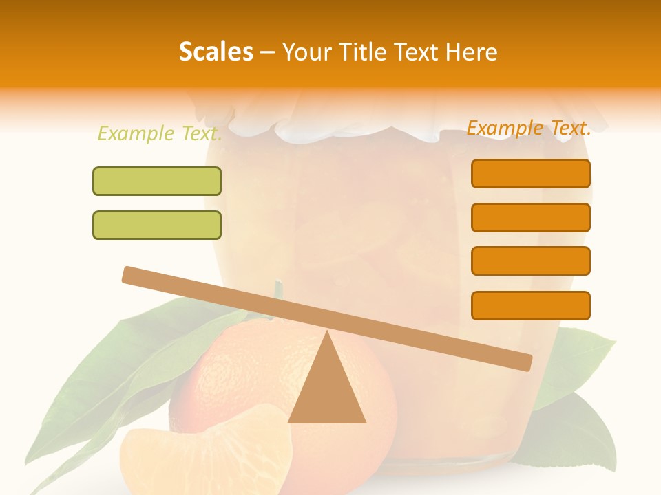 Close Up Breakfast Mandarin PowerPoint Template