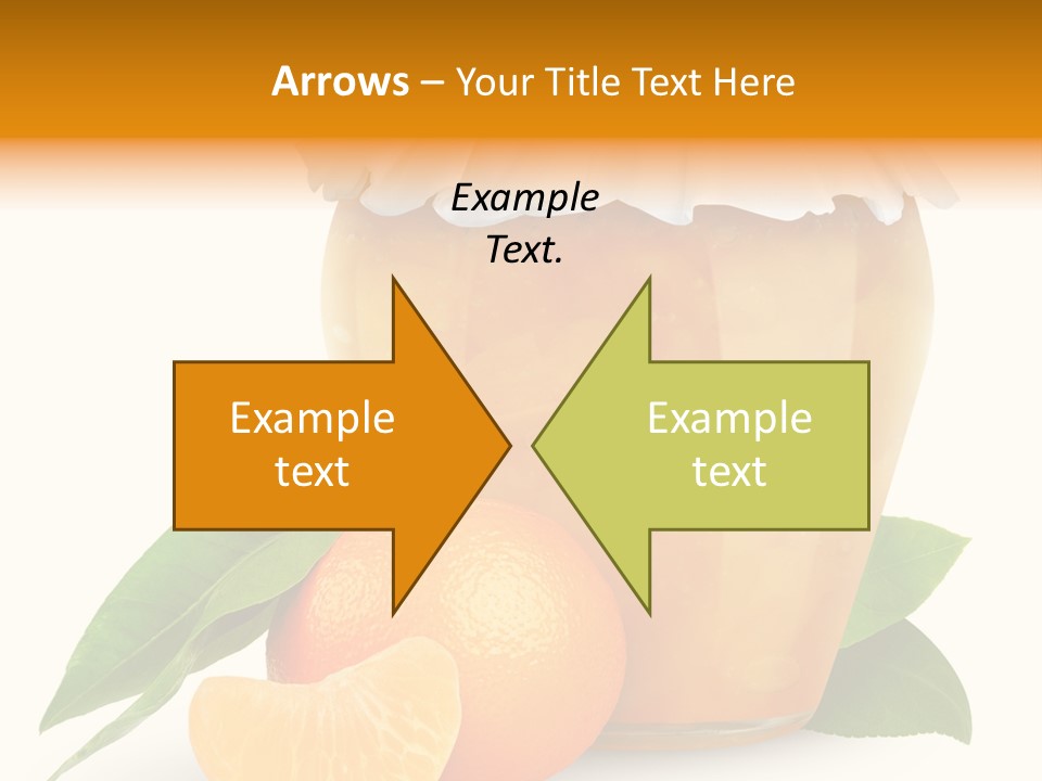 Close Up Breakfast Mandarin PowerPoint Template