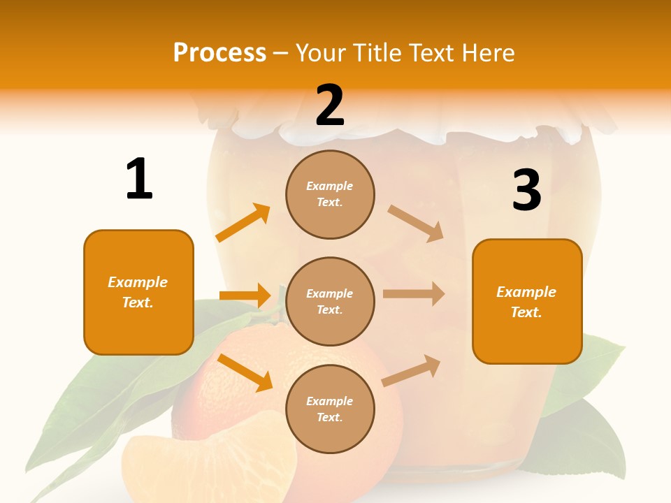 Close Up Breakfast Mandarin PowerPoint Template