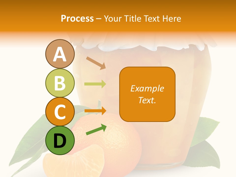 Close Up Breakfast Mandarin PowerPoint Template