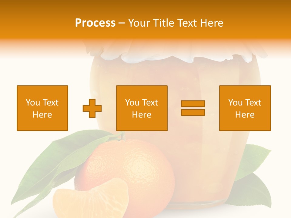 Close Up Breakfast Mandarin PowerPoint Template
