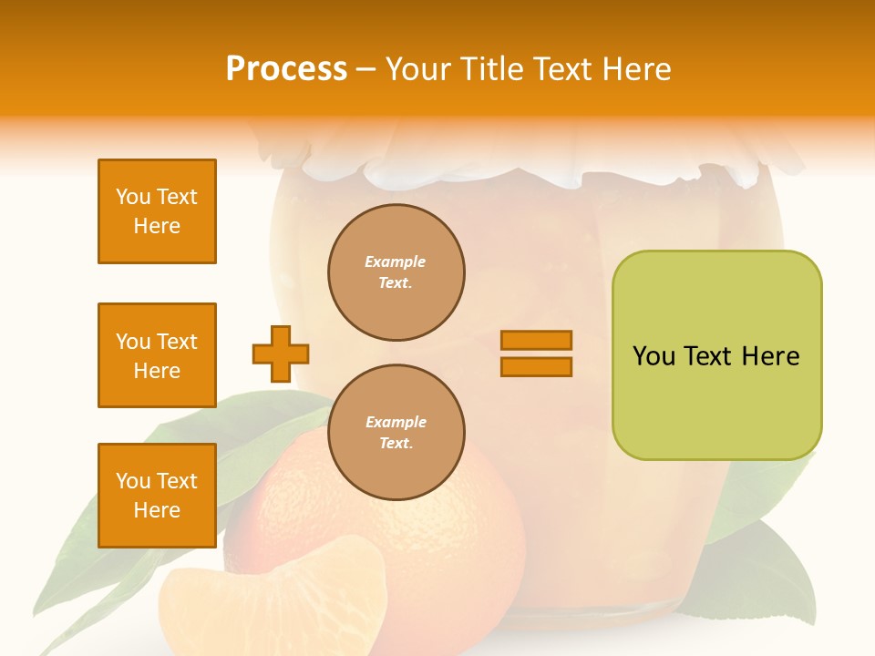 Close Up Breakfast Mandarin PowerPoint Template