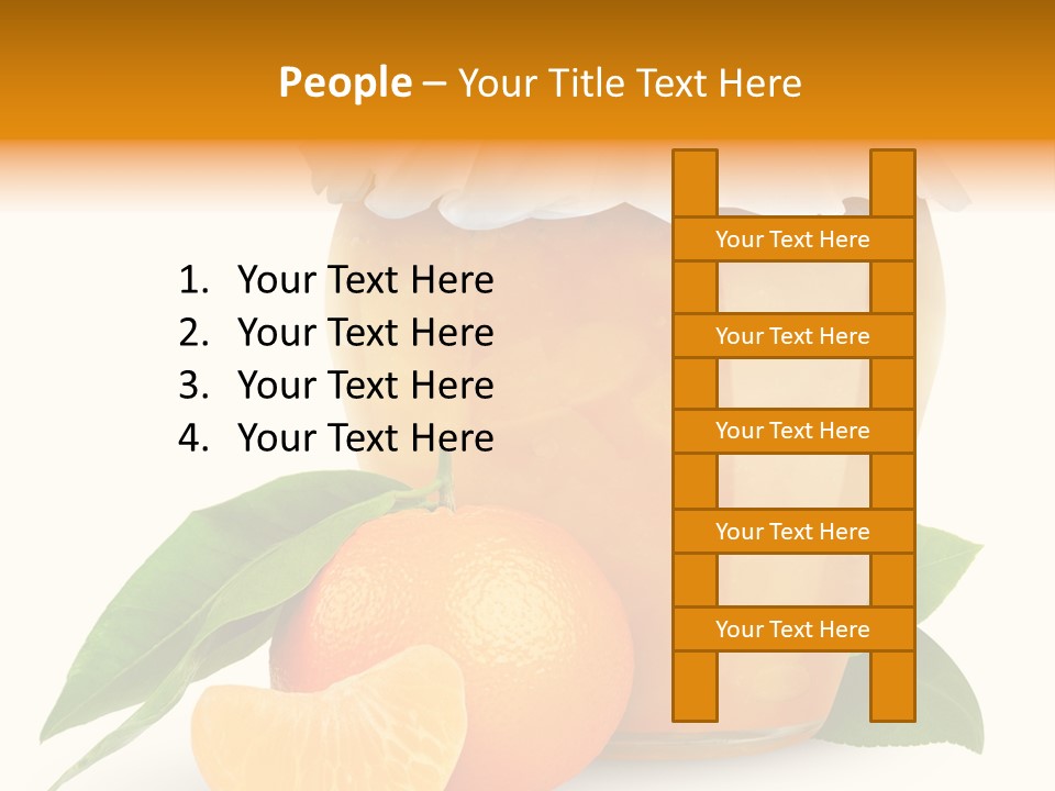 Close Up Breakfast Mandarin PowerPoint Template