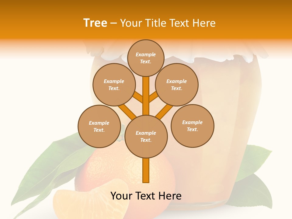 Close Up Breakfast Mandarin PowerPoint Template