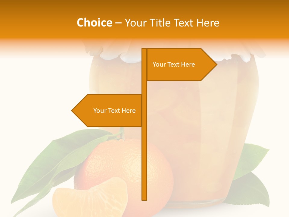 Close Up Breakfast Mandarin PowerPoint Template