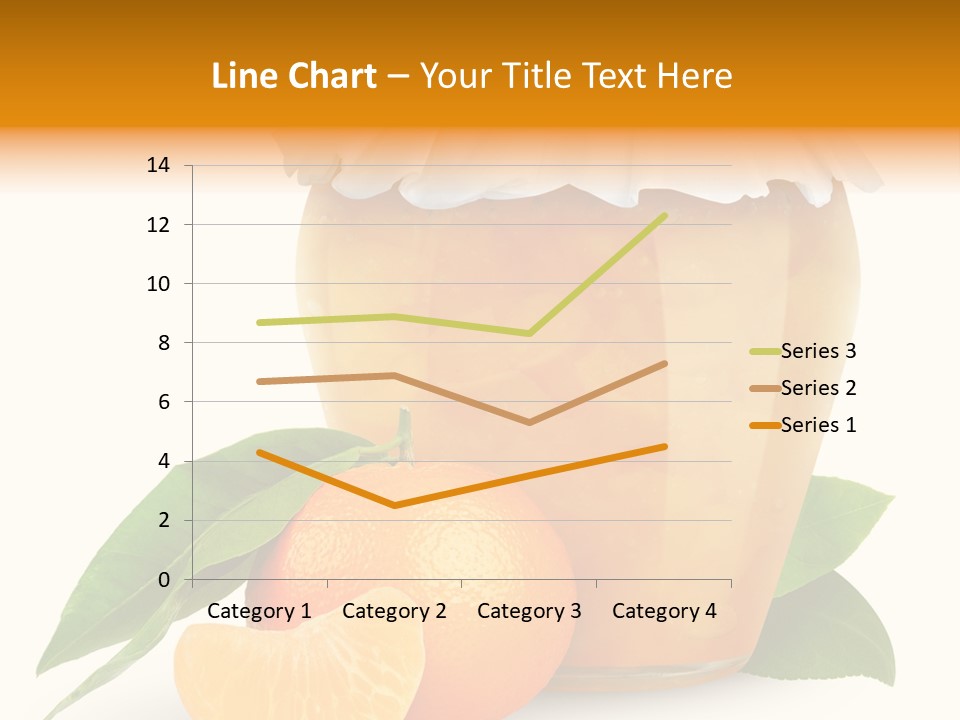 Close Up Breakfast Mandarin PowerPoint Template