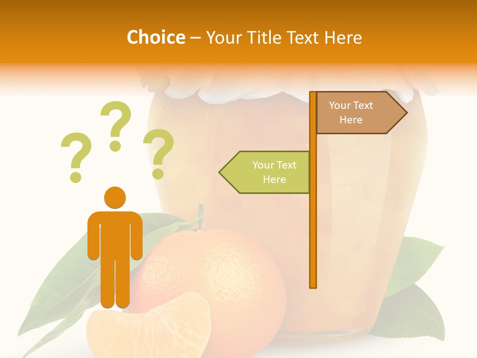 Close Up Breakfast Mandarin PowerPoint Template