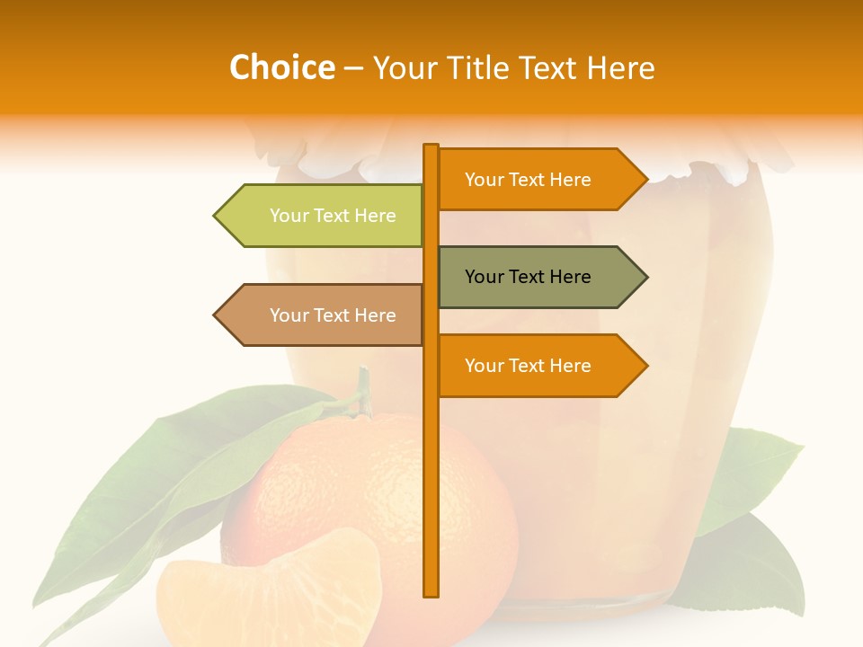 Close Up Breakfast Mandarin PowerPoint Template