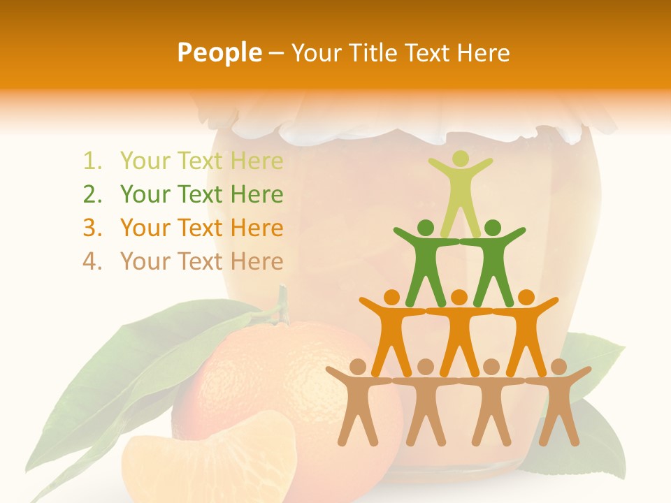 Close Up Breakfast Mandarin PowerPoint Template