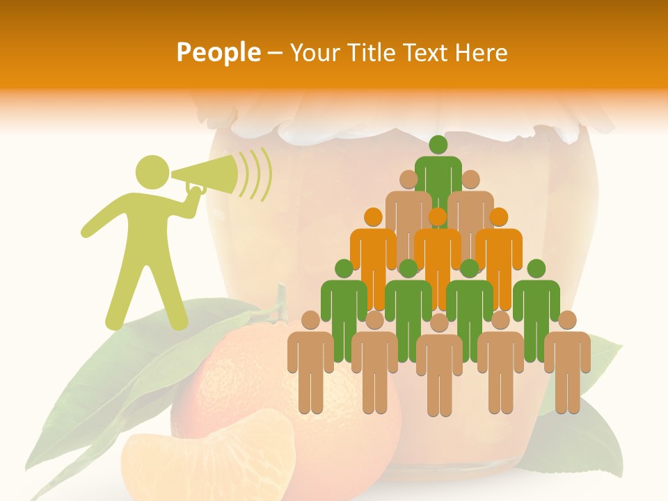 Close Up Breakfast Mandarin PowerPoint Template