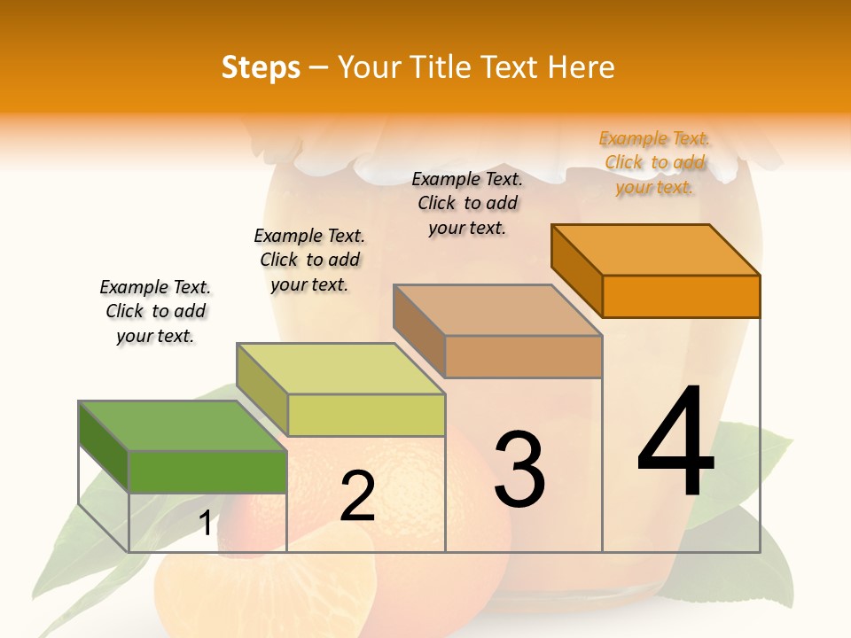 Close Up Breakfast Mandarin PowerPoint Template