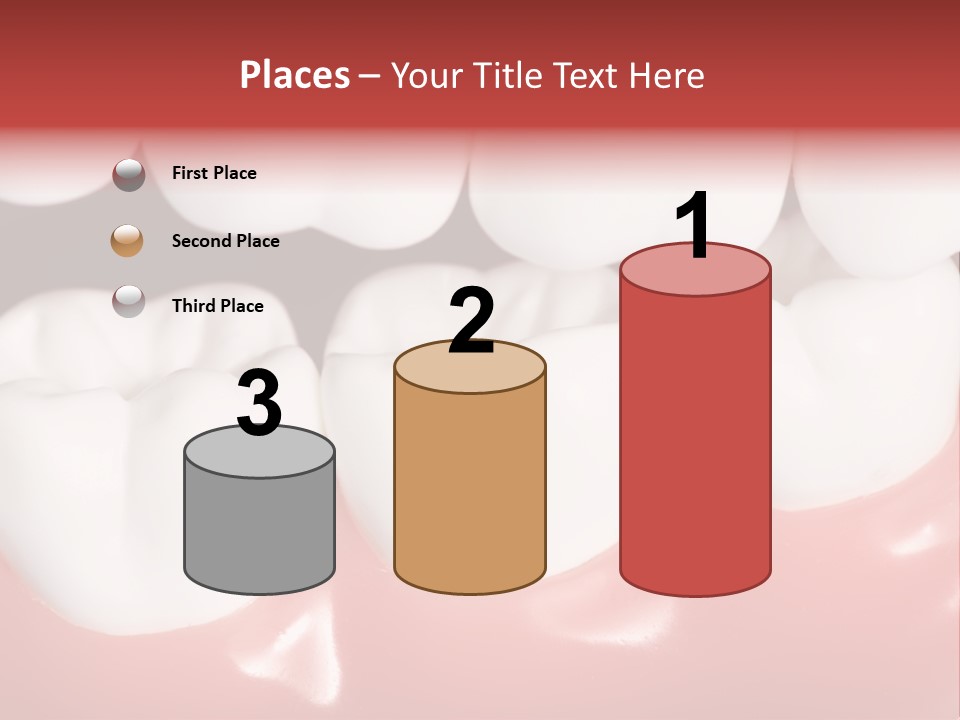 Model Teeth Gum PowerPoint Template