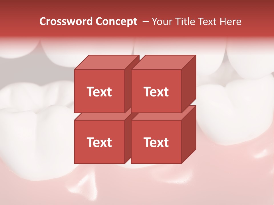 Model Teeth Gum PowerPoint Template