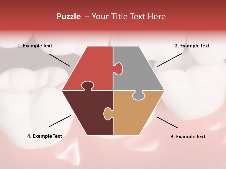 Model Teeth Gum PowerPoint Template