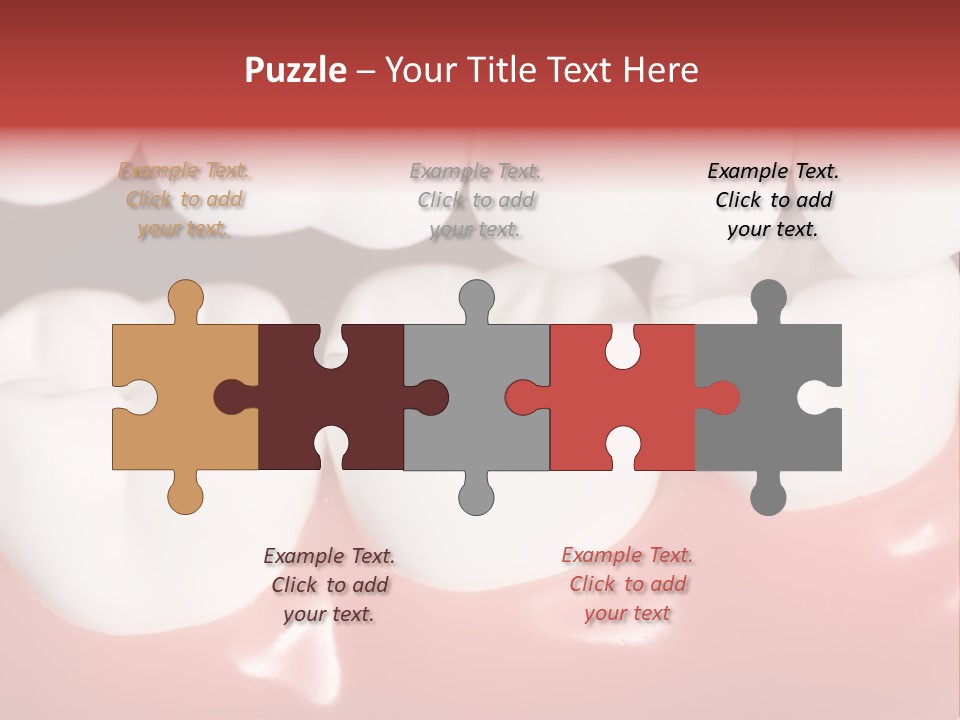 Model Teeth Gum PowerPoint Template