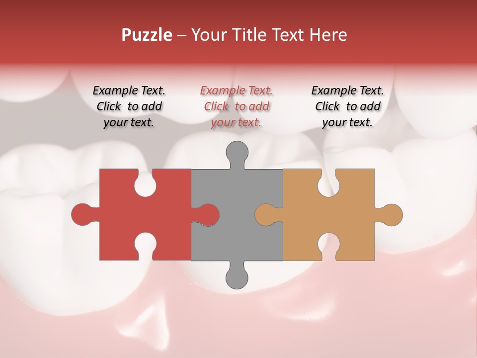 Model Teeth Gum PowerPoint Template