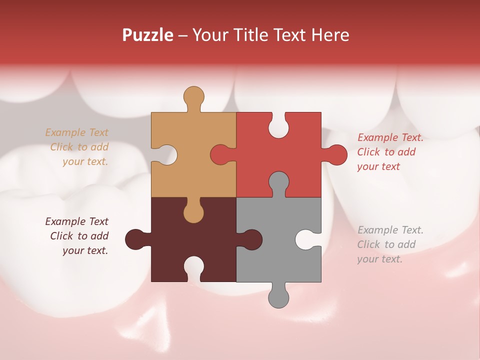 Model Teeth Gum PowerPoint Template