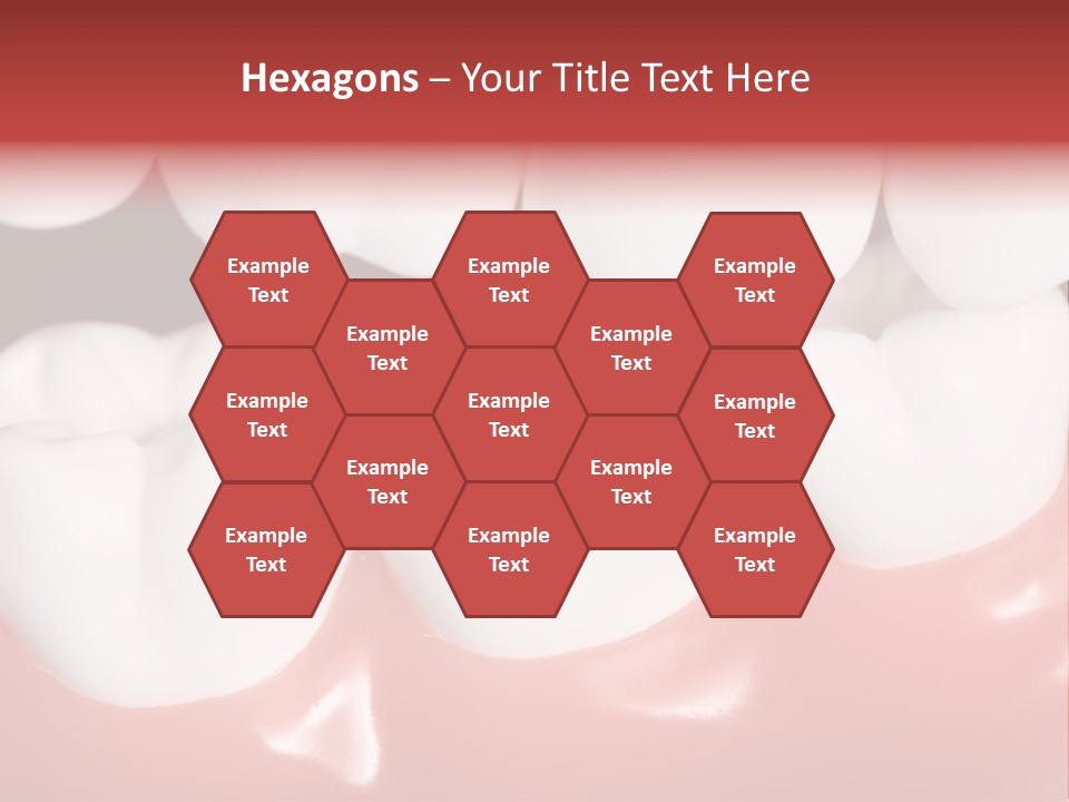 Model Teeth Gum PowerPoint Template