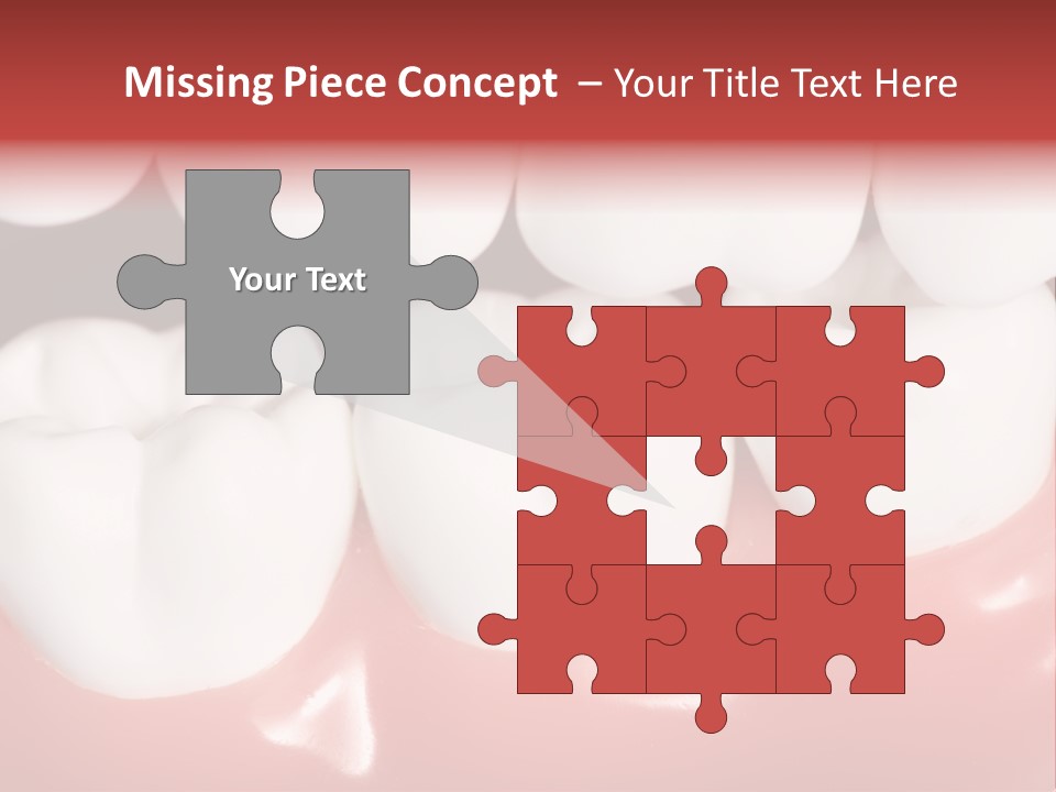 Model Teeth Gum PowerPoint Template