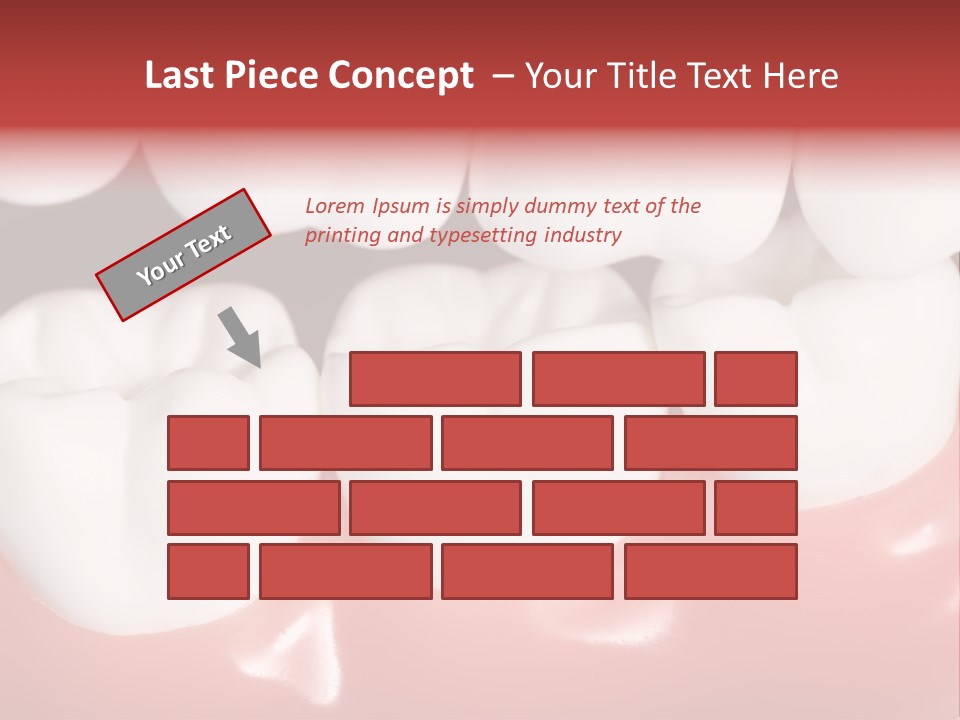 Model Teeth Gum PowerPoint Template