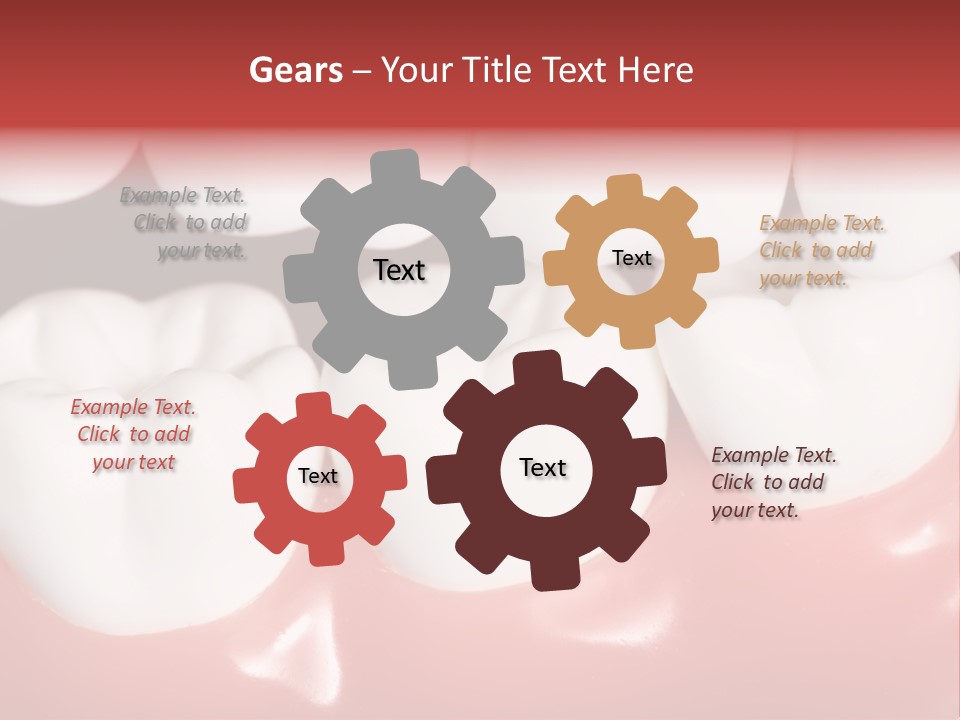 Model Teeth Gum PowerPoint Template