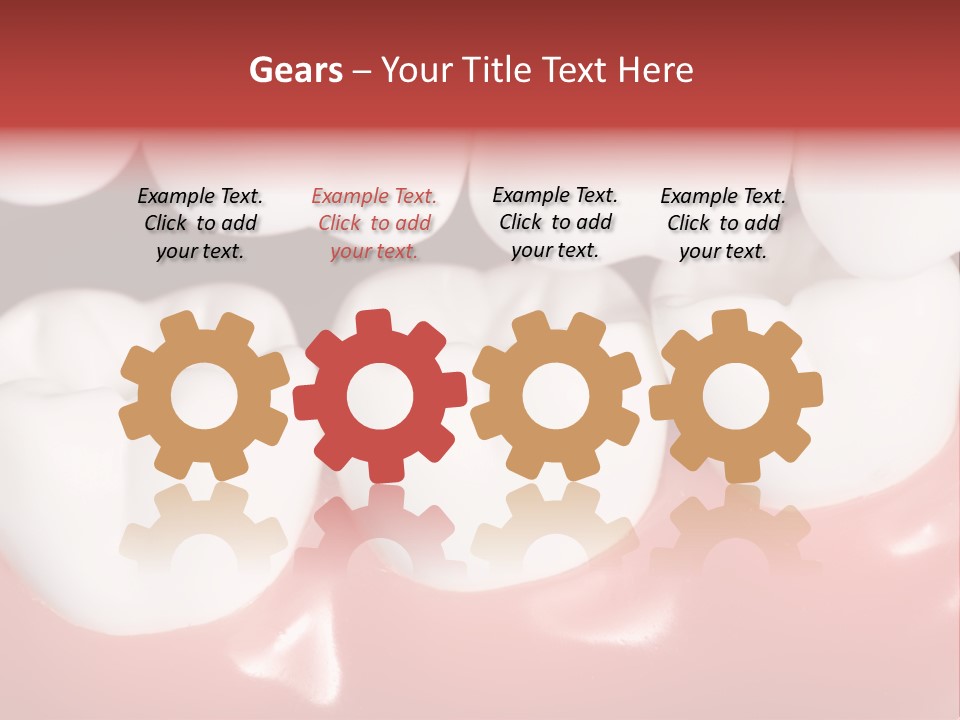 Model Teeth Gum PowerPoint Template