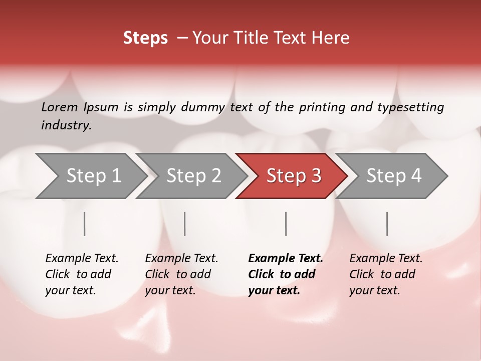 Model Teeth Gum PowerPoint Template